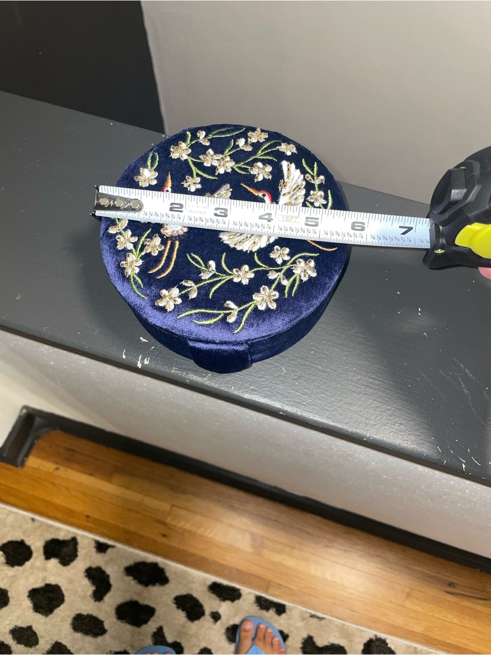 Crane Embellished Jewelry Box - Picture 2 of 3